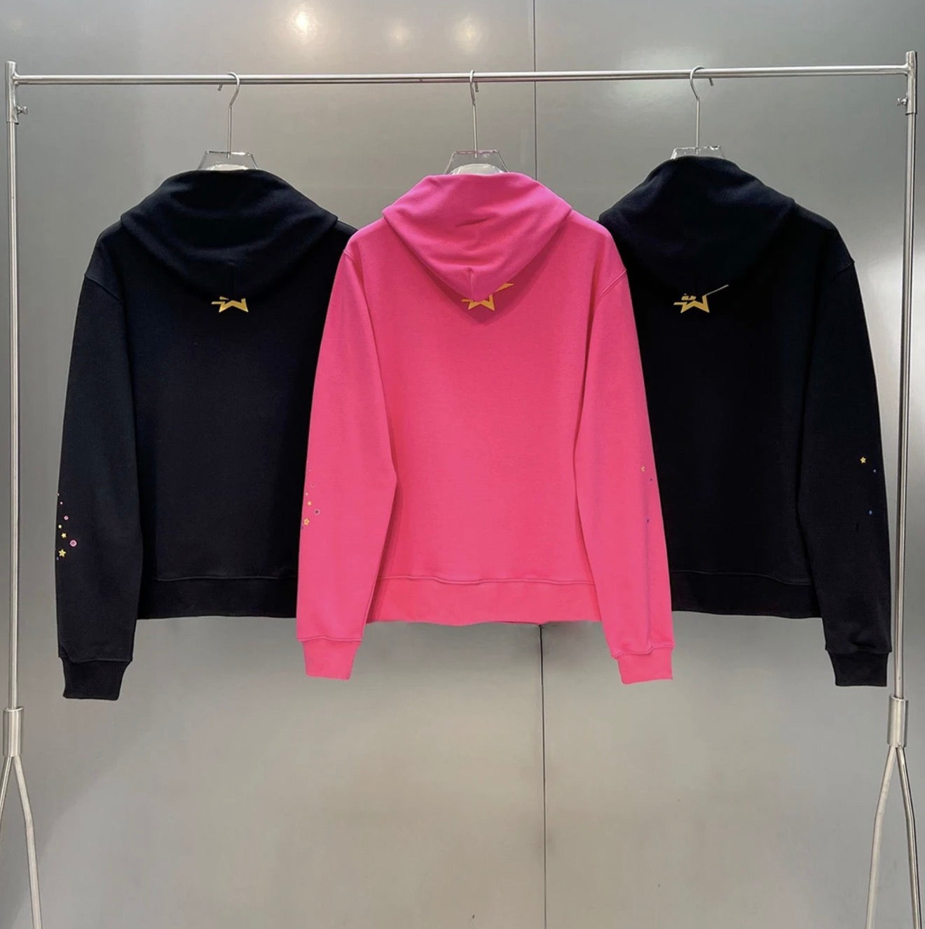 Spider Web Rhinestone Graphic Hoodie 1:1