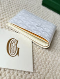 Goya all-over print folding wallet white