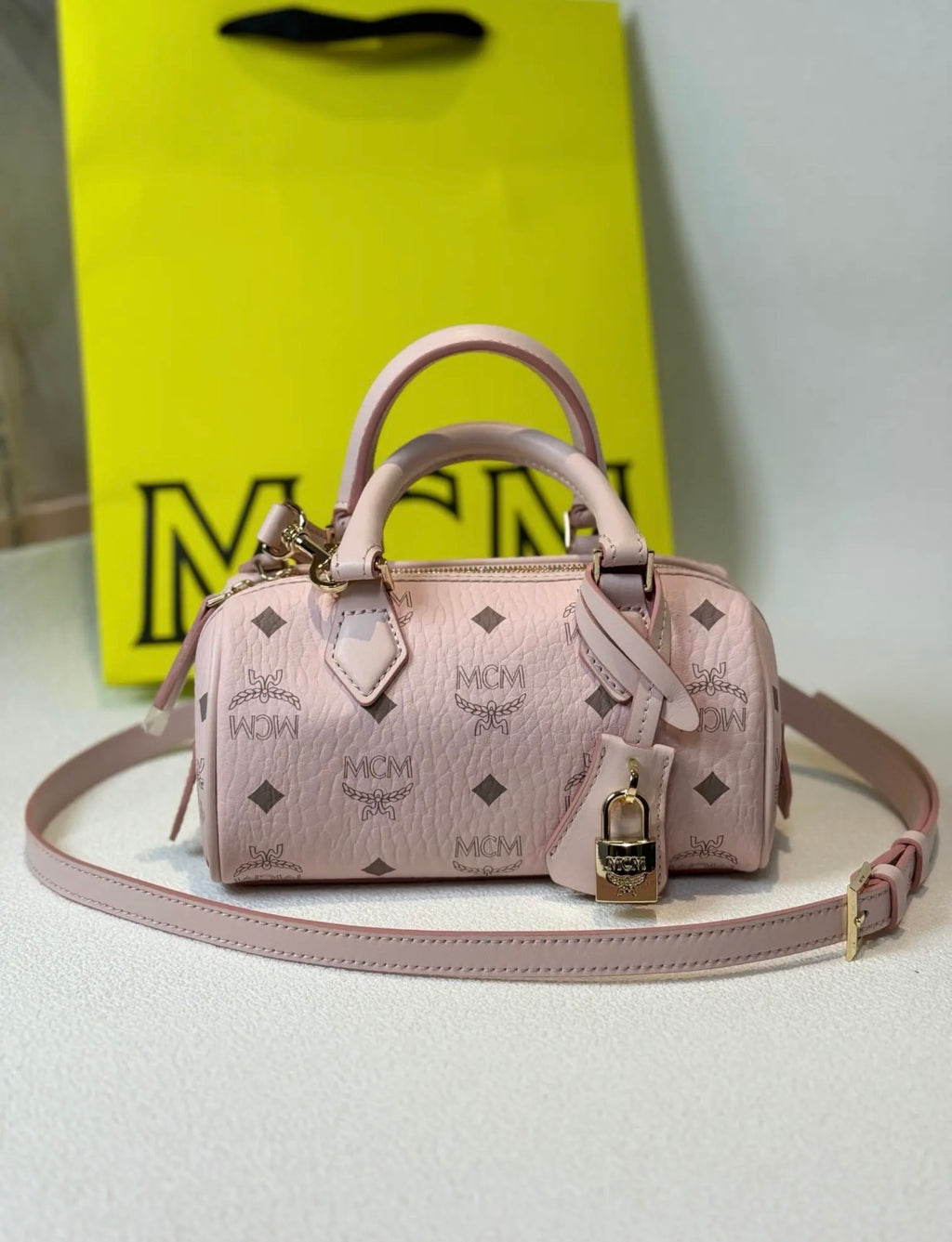 MCM pink mini bag
