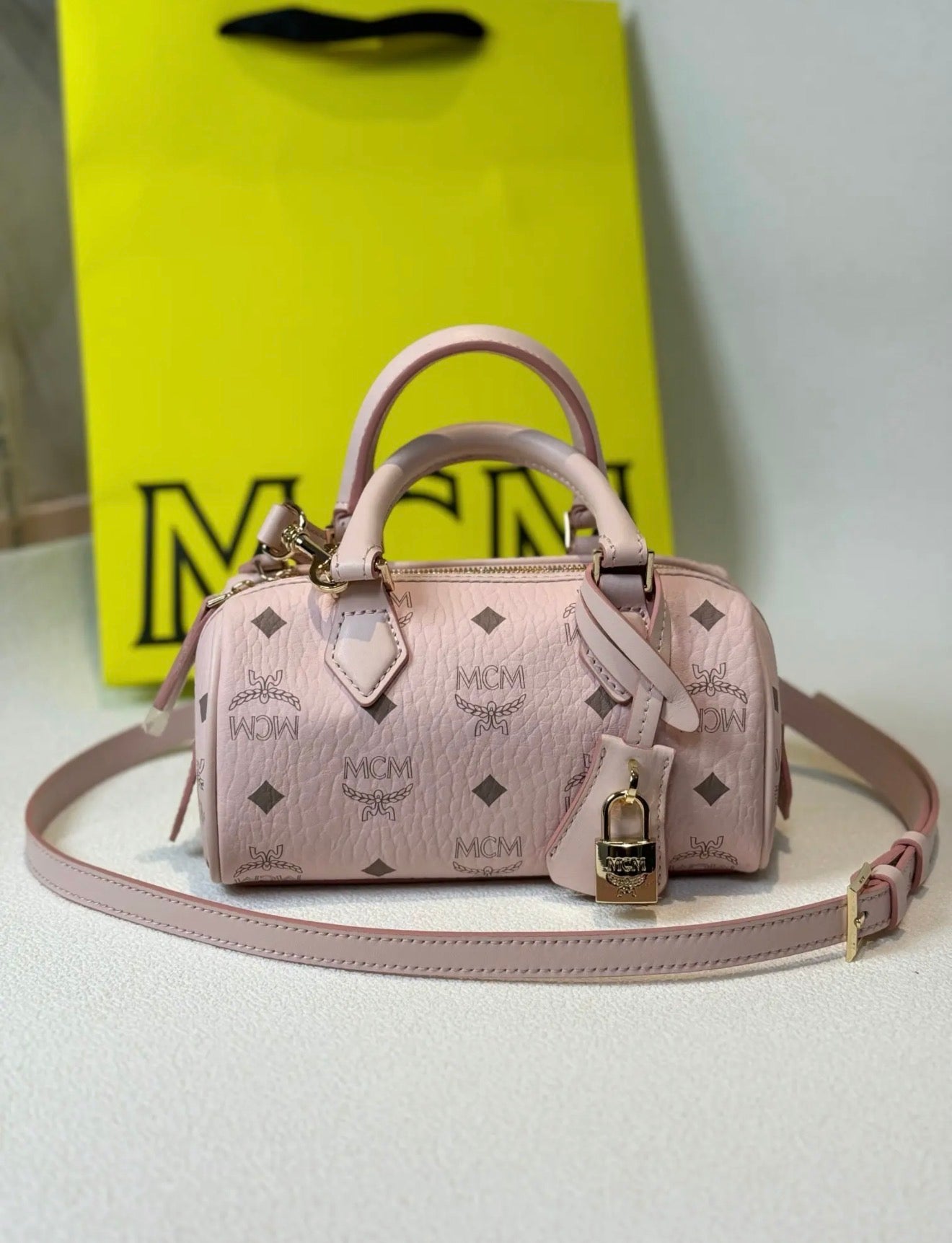 MCM pink mini bag